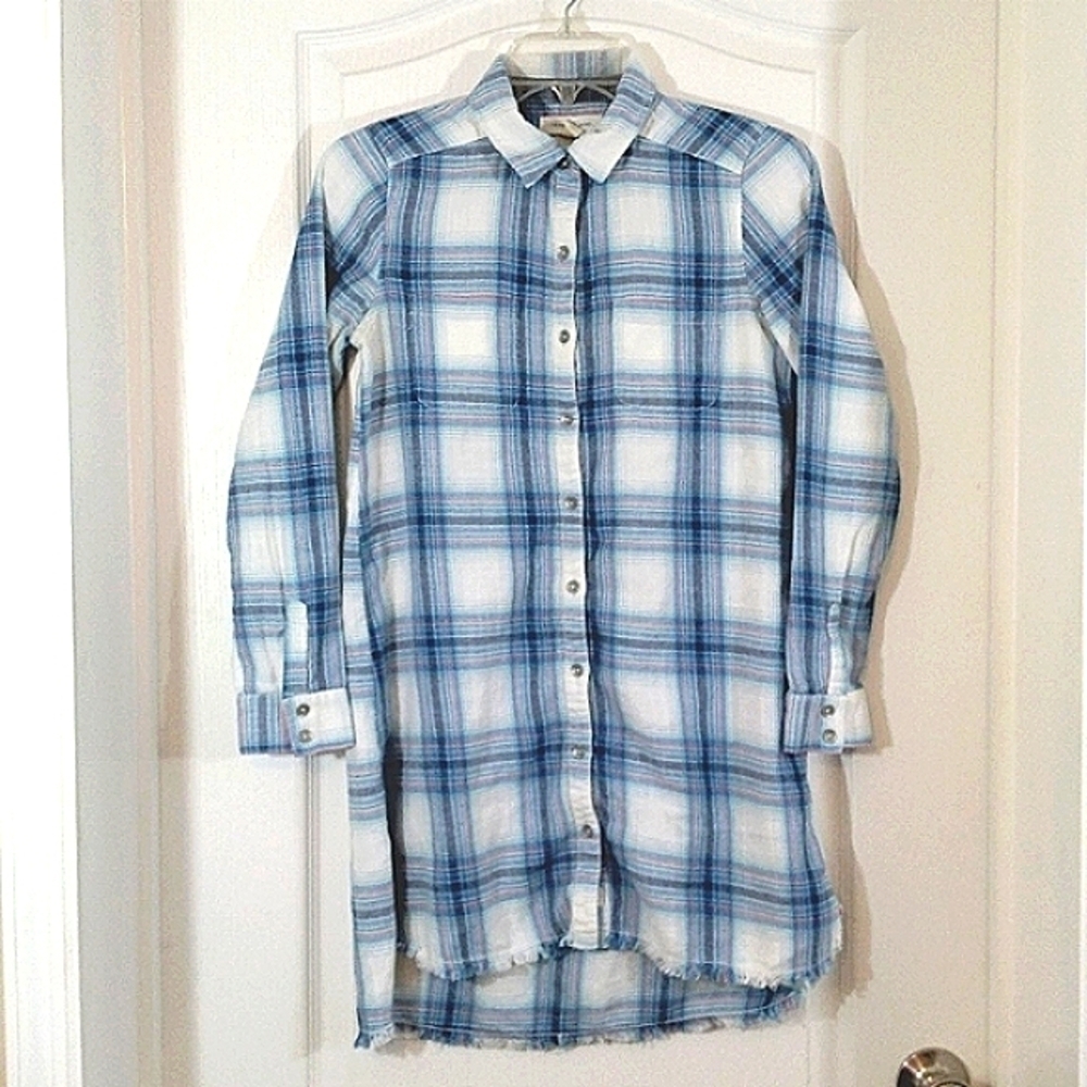 Treasure & Bond Plaid Tunic Shirt / Top Girls Size 16